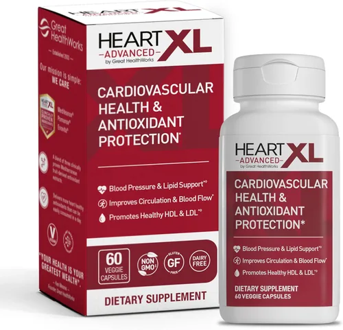 HeartXL Advanced - Suplemento para la salud del corazón - Tres extractos antioxidantes mediterráneos clínicamente estudiados - Apoya la presión