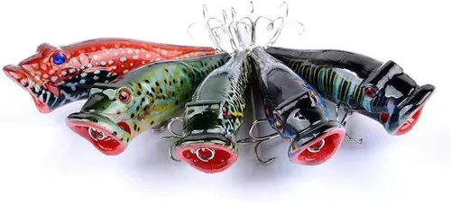Miniatura 9 de Topwater - Señuelos para lápices de agua, señuelos duros flotantes para lubina, trucha, lucioperca, señuelos flotantes para lápices