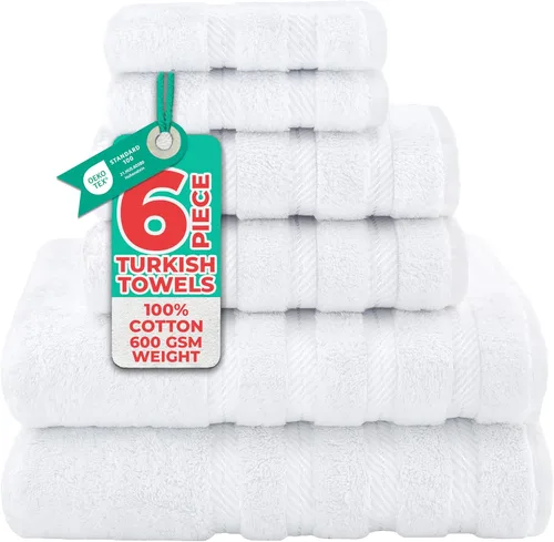 Miniatura 74 de American Soft Linen - Juego de 4 toallas, 100% de algodón turco, 27 x 54 pulgadas, tamaño extragrande, toallas para la ducha, color amarillo