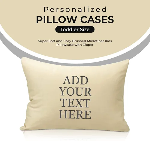 Miniatura 2 de Personalized Passion Fundas de almohada para niños pequeños de 14 x 20 pulgadas, funda de almohada de microfibra cepillada suave y acogedora