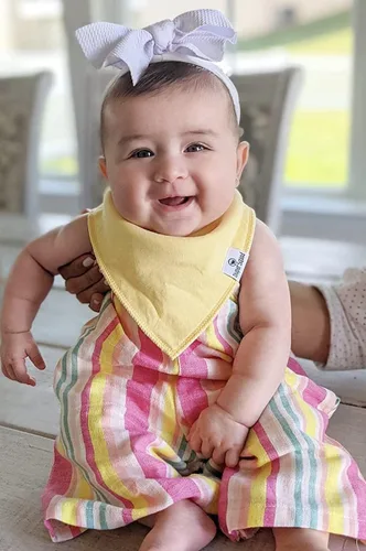 Miniatura 3 de DiaperSquad's 100% Organic Cotton Baby Drool Bibs, Super Absorbent & Adjustable Baby Bibs for Drooling and Teething Pastel
