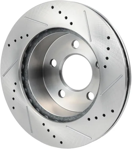 Miniatura 7 de SCITOO Brake Kits For Jeep For Cherokee 1999-2001,For TJ 1999-2006,For Jeep For Wrangler 2000-2006 Front Drilled & Slotted Disc Brakes Rotors and