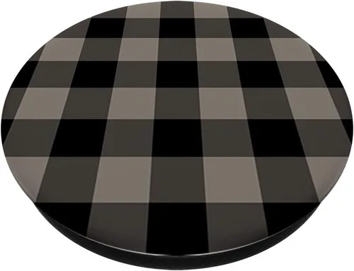 Miniatura 2 de Guinga tela escocesa rústica en Amarillo Negro Gris AEHP611 PopSockets PopGrip: Agarre intercambiable para teléfonos y tabletas