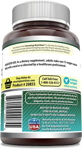 Miniatura 3 de Amazing Formulas Biotin - Cápsulas vegetales de 10000 mcg, suplemento de vitamina B7, sin OMG, sin gluten, fabricadas en Estados Unidos