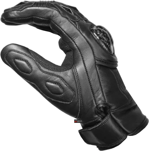 Miniatura 8 de Guantes de piel de anilina de vaca para motocicleta de hombre con control deslizante