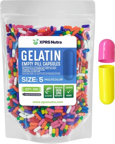 Miniatura 16 de XPRS Nutra Cápsulas vacías de tamaño 5 – 100 cápsulas de gelatina vacías muy pequeñas – Pastillas de relleno de cápsulas de bricolaje – Cápsulas