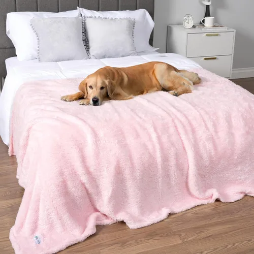 Miniatura 31 de PETAMI Manta de forro polar esponjoso para gatos y perros, gris, talla XL