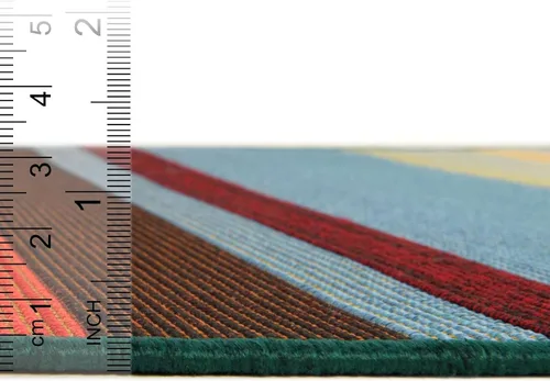 Miniatura 5 de Unique Loom Outdoor Modern Collection - Alfombra de área Jaco (4 pies 1 pulgada octágono multi/azul claro)