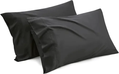 Miniatura 11 de Luxury Hotel Collection - Juego de 2 fundas de almohada tamaño King, color beige liso, microfibra cepillada suave, resistente a las arrugas