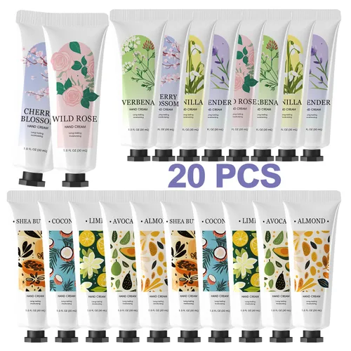 Miniatura 8 de spa luxetique 10 Pack Crema de Mano Regalos para el Día de la Madre Regalos para Mamá Loción de Mano para Piel Seca y Agrietada Tamaño de Viaje Mini