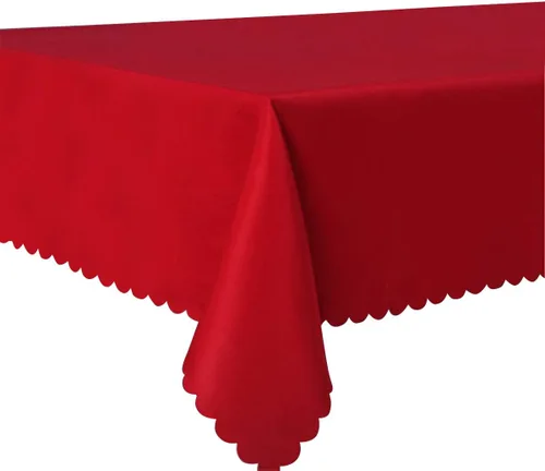 Miniatura 12 de Queenbox - Mantel rectangular rectangular de poliéster para bodas, fiestas, hoteles, restaurantes