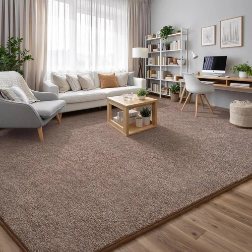 Miniatura 7 de Keeko Alfombras de área de 4 x 6 pies para sala de estar, alfombra suave y moderna de espuma viscoelástica para dormitorio, alfombra