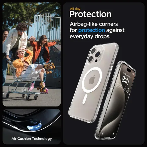 Miniatura 13 de Spigen Funda para iPhone 13 Mini, ultra híbrida MagFit [antiamarilleo] [compatible con Magsafe] - Transparente