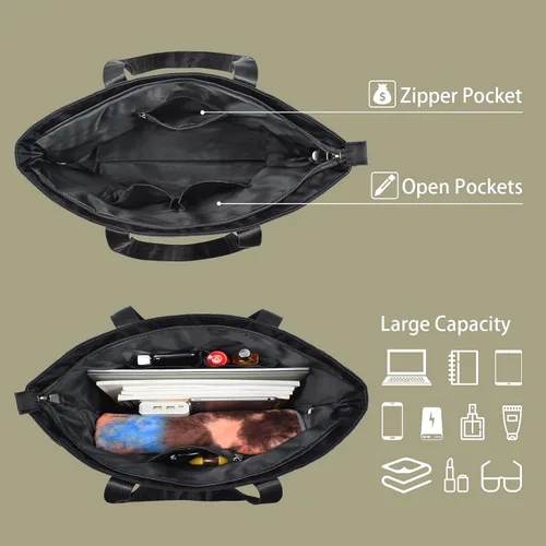 Miniatura 82 de CLOUDMUSIC Bolsa de hombro para enfermeras, profesores, trabajo, gimnasio, viajes, playa, mujeres, con gran capacidad, impermeable
