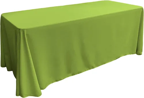 Miniatura 86 de LA Linen Mantel rectangular lavable de popelín de poliéster, resistente a las manchas y a las arrugas, cubierta de mesa 60x84, mantel de tela