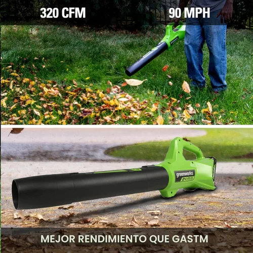 Miniatura 8 de Greenworks 48V (24V x 2) Herramienta de patio inalámbrica de alto rendimiento Combo: cortacésped autopropulsado de 21 pulgadas, recortadora