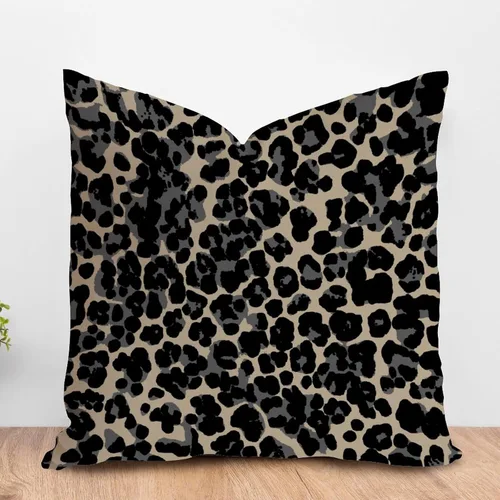 Miniatura 115 de ArogGeld Funda de almohada para sofá, guepardo y leopardo, estampado de leopardo, funda de cojín decorativa de granja para sala de estar