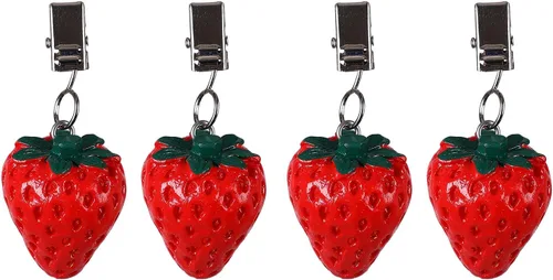 Miniatura 11 de TwoFish Home - Juego de 4 manteles de resina con diseño de flores amarillas para manteles y pesos, clips para manteles (flores de sol amarillas)
