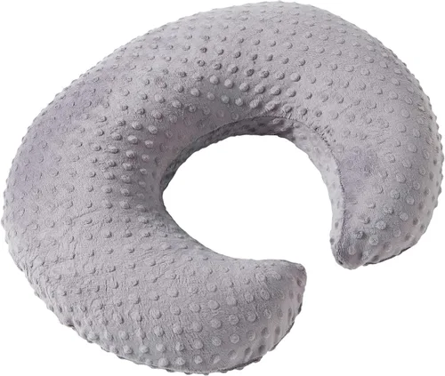Miniatura 13 de Funda de almohada de lactancia con lunares, funda de almohada de felpa para lactancia materna Funda para almohada de lactancia, transpirable, Negro