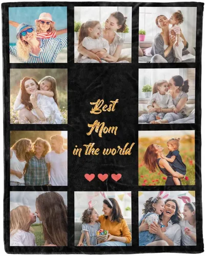 Miniatura 9 de D-Story Regalos para mamá, regalo para el día de la madre de parte de hija e hijo, manta de franela suave regalo para mamás Navidad, manta de cama