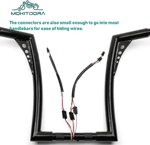 Miniatura 6 de MoKitDora Mazo de cables extendido para manillar CAN-Bus Switch Cableado para Harley Softail Touring Dyna Sportster Modelos 8 pulgadas
