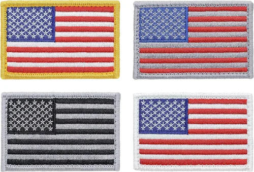 Miniatura 11 de Great 1 Thin Blue Line - Parche de bandera estadounidense, paquete de 4, policía y aplicación de la ley, 2 x 3 pulgadas, cierre de velcro/respaldo