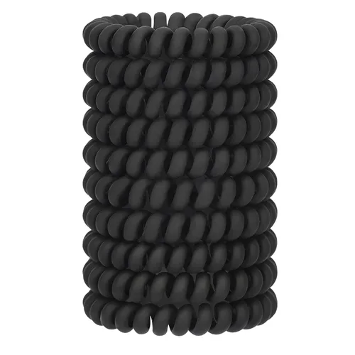 Miniatura 20 de JessLab Lazos para el cabello en espiral para mujeres, paquete de 10 sujetadores de cola de caballo sin rastro y sin daño, bandas para el cabello