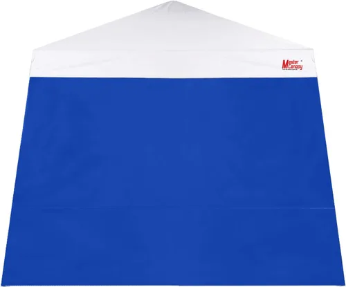 MASTERCANOPY Pared lateral del toldo para tienda de campaña de 10x10 de pierna inclinada, 1 unidad, azul