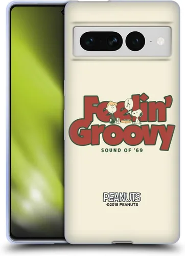 Miniatura 202 de Head Case Designs Funda de gel Woodstock 50th con licencia oficial de Peanuts Snoopy Guitar 1969 [protección de grado militar] compatible