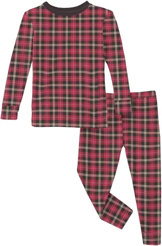Miniatura 135 de KicKee Pants Conjunto de pijama de manga larga con estampado de piezas