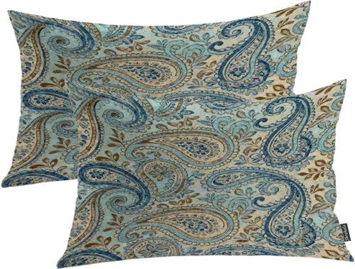 Miniatura 102 de Shrahala Funda de almohada decorativa de castillo oscuro de Halloween, casa con murciélagos de bruja, esqueleto, funda de almohada cuadrada mezclada