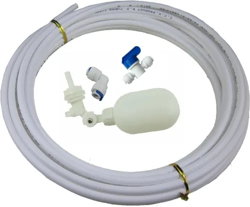 Liimevvon Kit de válvula de flotador de tubo de 1/4 de pulgada para sistema de ósmosis inversa de agua RO Filtro de agua Empuje para conectar