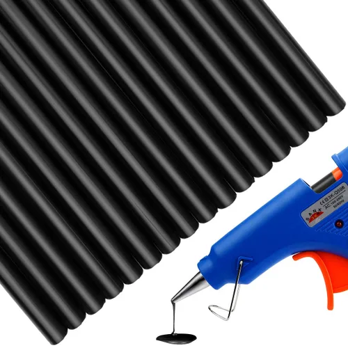Miniatura 12 de 16 piezas de mini pistola de pegamento para sello de cera para sello de cera, oro ámbar, ideal para invitaciones de boda, tarjetas, sobres, paquetes