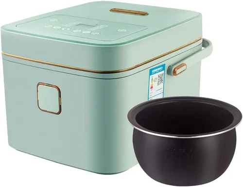 Miniatura 9 de Inicio Olla arrocera multifuncional 3L - Olla a presión de panel táctil de 550 W, utensilios de cocina inteligentes, verde