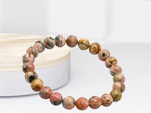 Miniatura 87 de Amazing Gemstone Pulsera de cristal para mujeres y hombres, pulsera de cristal curativo de protección, pulsera elástica con cuentas de piedras