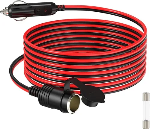 Miniatura 11 de ELFCULB Cable de encendedor de cigarrillos macho a macho, cable de extensión de enchufe de encendedor de cigarrillos de automóvil de 14 AWG 12 V