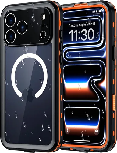 Miniatura 9 de Red2Fire Funda impermeable para iPhone 16, protector de pantalla integrado y protector de cámara, compatible con MagSafe, cuerpo completo a prueba