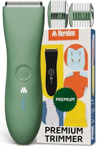Miniatura 10 de MERIDIAN The Trimmer Premium - Recortadora de vello corporal y afeitadora eléctrica para hombres y mujeres, para cabello púbico, pecho, piernas