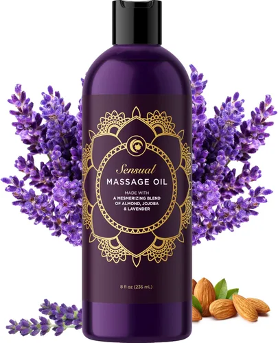 Miniatura 11 de Aceite de masaje relajante para terapia de masaje, aceite de masaje de cuerpo completo de aromaterapia con encantadores aceites esenciales