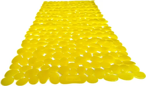 Miniatura 21 de Alfombra antideslizante para bañera y ducha "Pebbles" de 27 x 14 pulgadas, ovalada, no tóxica, segura, limpia, lavable a máquina, agarre y drenaje