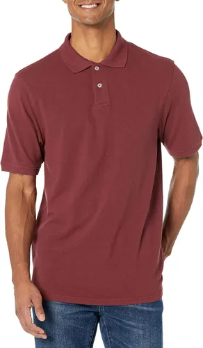 Tienda Essentials - Camiseta polo de algodón de piqué de ajuste regular para hombre (disponible en tallas para hombres grandes y altos)