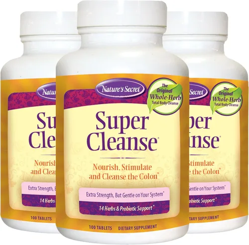 Miniatura 9 de Super Cleanse de Nature's Secret Apoyo a base de hierbas y probióticos, 100 tabletas