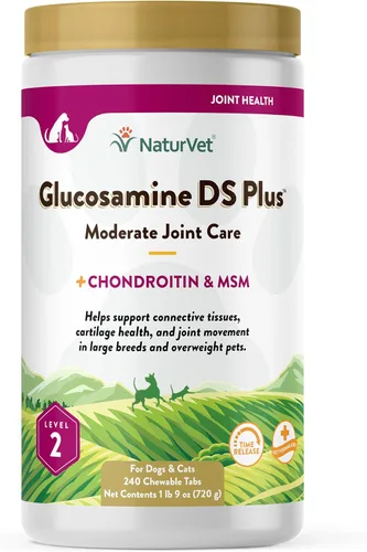 Miniatura 19 de NaturVet – Glucosamina DS Plus - Nivel 2 Cuidado Moderado – Apoya la Función Saludable de Cadera y Articulaciones – Mejorado con Glucosamina, MSM