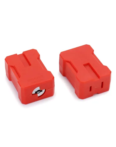 Miniatura 7 de QWORK Dispositivo de bloqueo del enchufe del cable eléctrico, 2 paquetes de bloqueo de enchufe de seguridad, con llaves diferentes, se ajusta a
