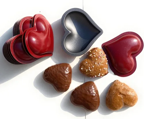 Miniatura 6 de Mini Molde para Tartas en Forma de Corazón - Juego de 20 Batticuori Cuore Tartelette para Hornear - Molde para Tartas con Recubrimiento