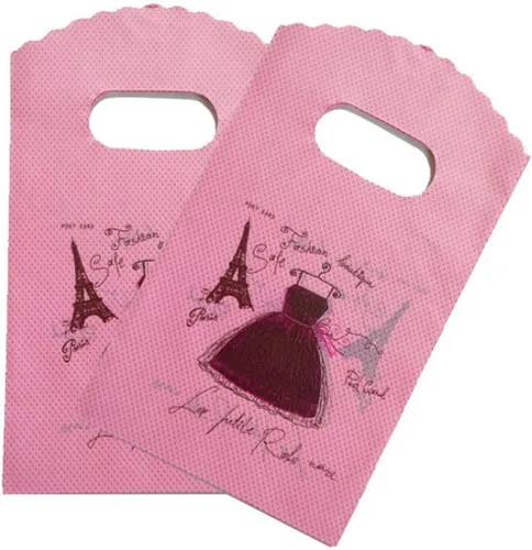 Miniatura 12 de Joyhey 100 bolsas pequeñas de plástico para mercancías de 3.5 x 5.9 pulgadas, bolsas de compras, bolsas de venta al por menor, bolsas de regalo