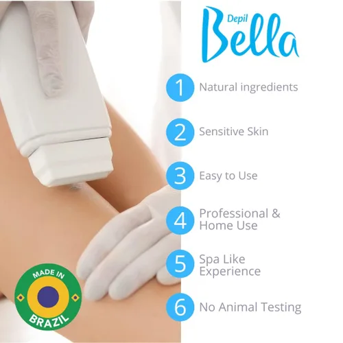 Miniatura 3 de Depil Bella Rollo de cera depilatoria con miel y propóleos Depilación corporal, cartucho de cera para depilación Para hombres y mujeres Auto