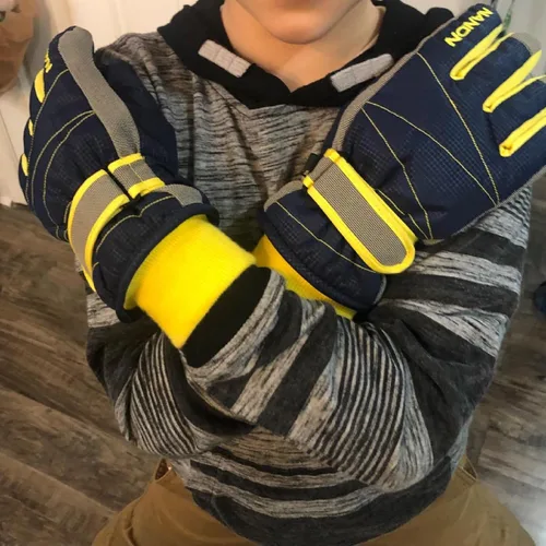 Miniatura 6 de JEELAD Guantes de esquí para niños y niñas, guantes de nieve de invierno, resistentes al viento, guantes de ciclismo para niños y niñas, clima frío