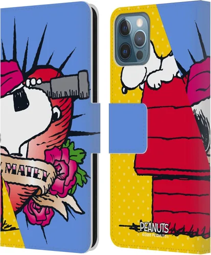 Miniatura 61 de Head Case Designs Funda de piel con licencia oficial de Peanuts Snoopy & Woodstock Balloon Halfs and Laughs para Apple iPhone 7/8/SE 2020 y 2022