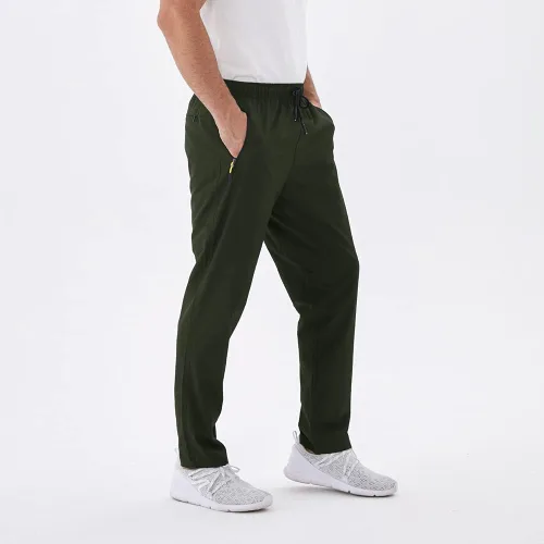Miniatura 48 de Rapoo Pantalones ligeros para hombre con bolsillos con cremallera, secado rápido, pantalones deportivos de viaje para entrenamiento